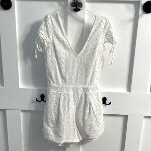 Express white romper, size 2